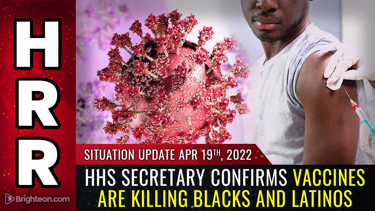 VAX ETHNIC CLEANSING: HHS Secretary Xavier Becerra confirms vaccines are KILLING BLACKS and LATINOS at "two times the rate of white Americans"