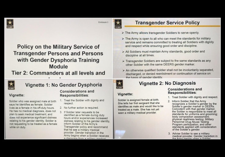 Army Mandates Training on Pronouns and Treatment of Trans Soldiers