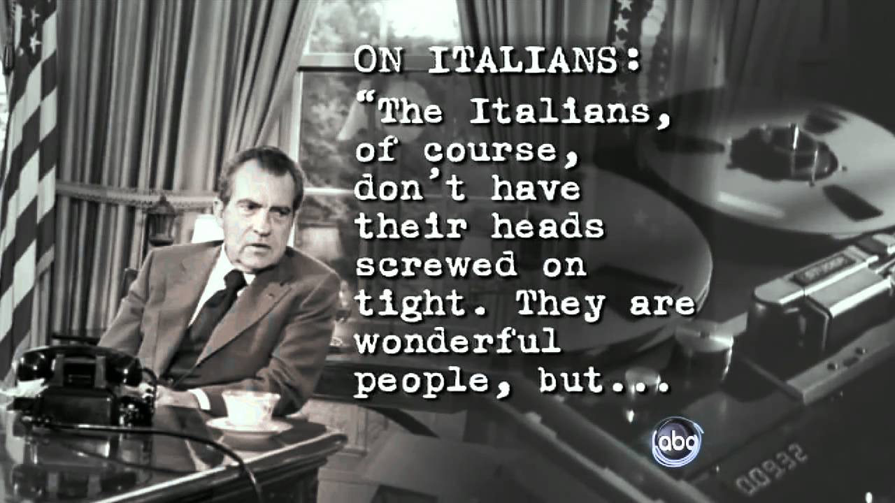 Nixon on blacks, Italians, Irish, and Jews