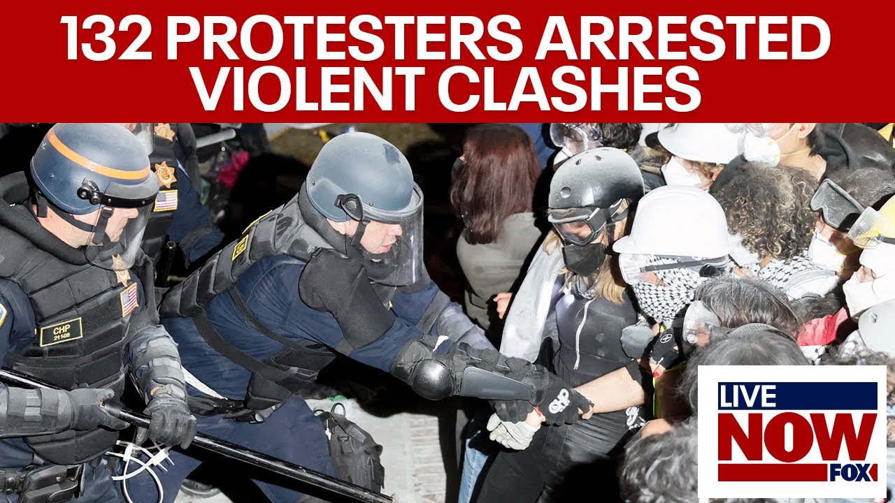 Gaza war protests: UCLA campus police arrests 130 + protesters| LiveNOW from FOX