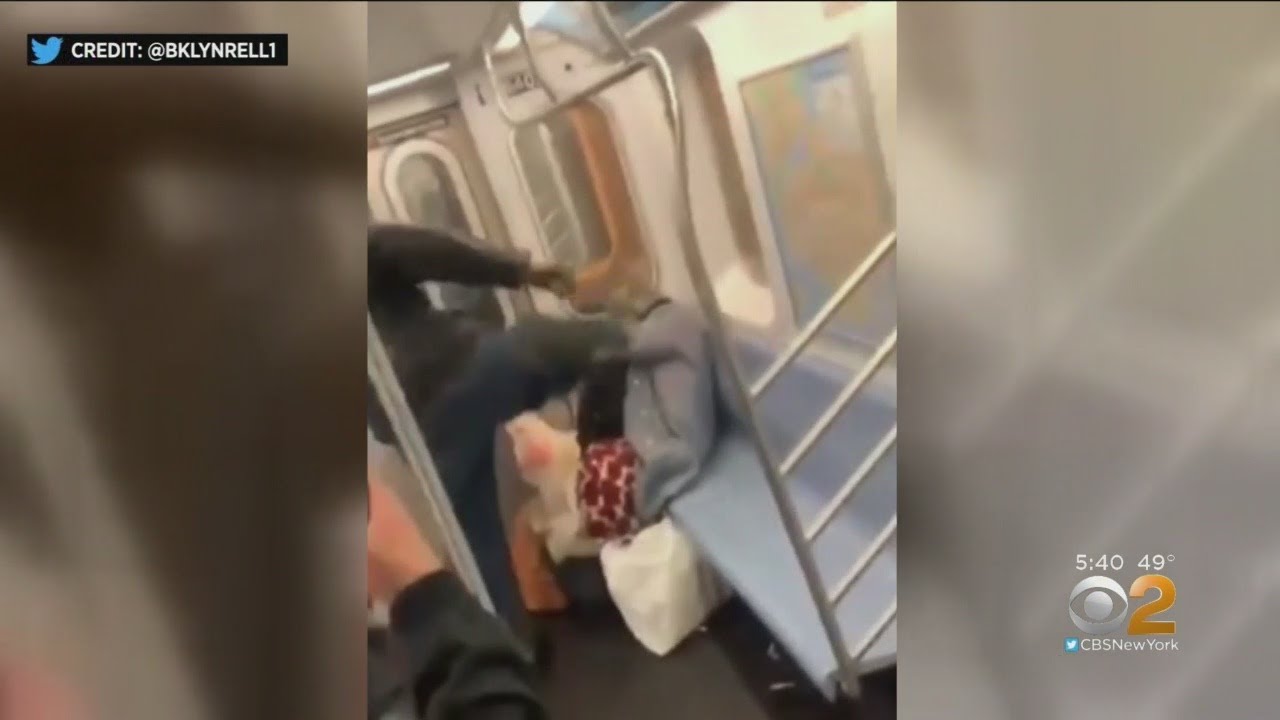 Man Filmed Brutally Attacking Woman On Subway