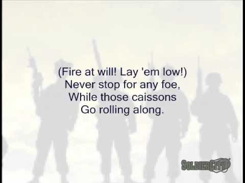 The Caisson Song (Original US Army Song) - Singalong with Lyrics