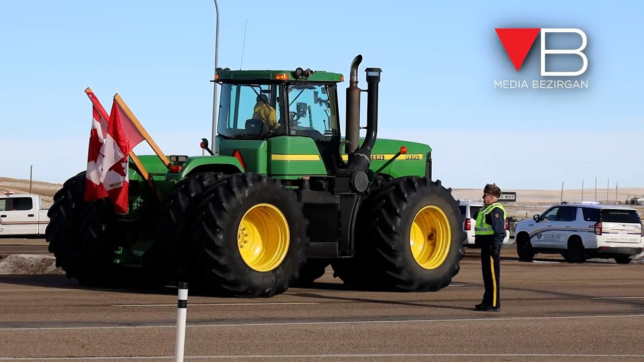 Convoy in Alberta Marks the 2nd Anniversary of the Coutts Blockade, Fundraises for "The Coutts 4"