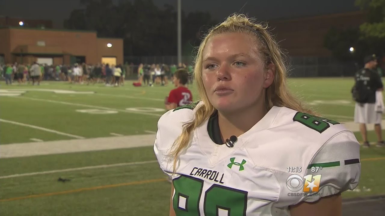 High School Teen Suits Up As Team's First Female Football Player