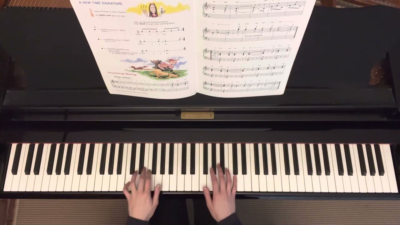 Hunting Song | Alfred’s Basic Piano Library Lesson Book Level 3