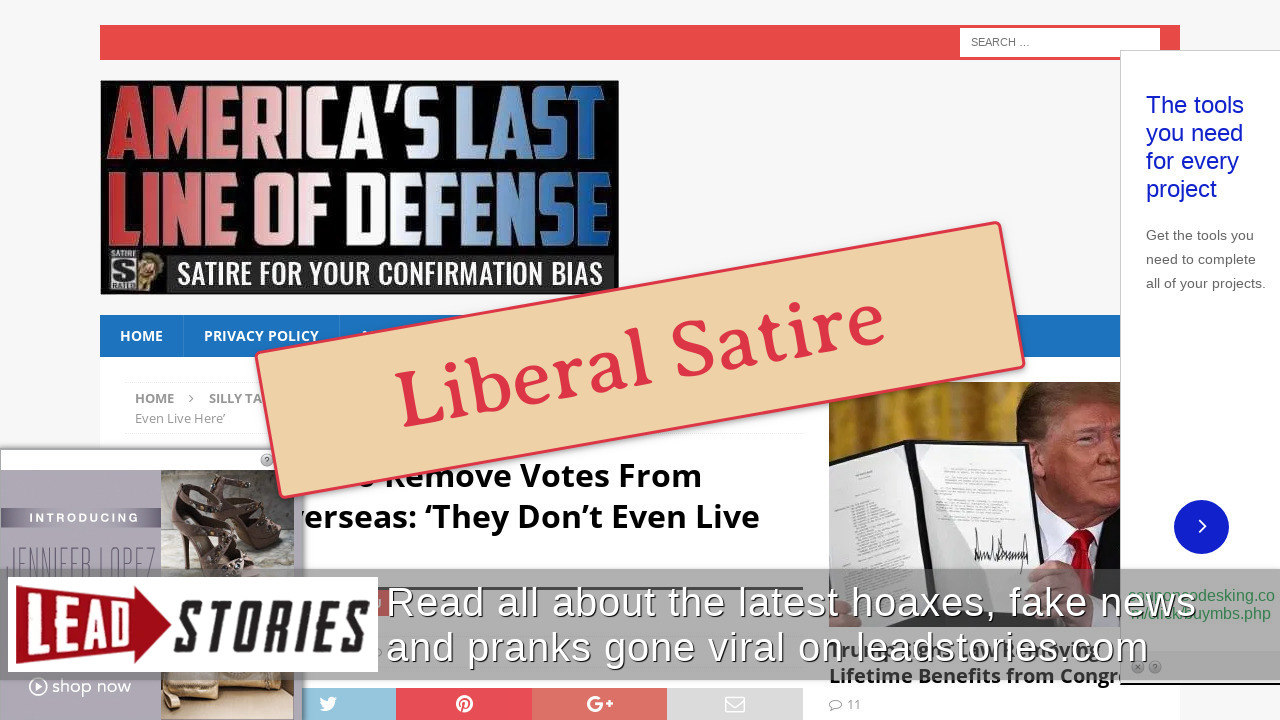 Fact Check: Pelosi Does NOT Want To Remove Votes From Soldiers Overseas, Did NOT Say 'They Don't Even Live Here' | Lead Stories