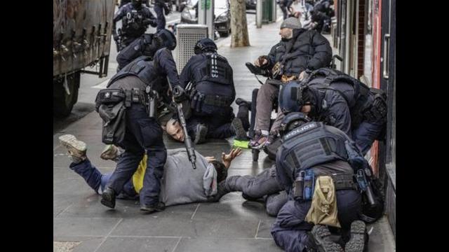 This is now become the daily life in Melbourne Australia gestapo Nazi police tactics.
