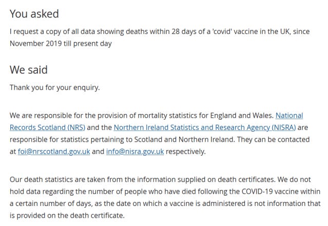 1 in every 73 COVID-19 Vaccinated People were Dead by May 2022 in England according to UK Government